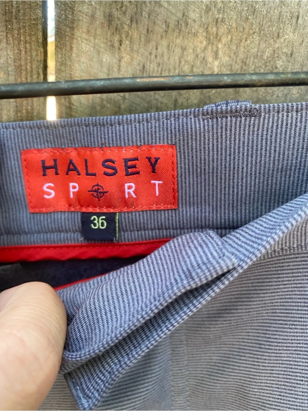 Halsey Sport Breakwater Golf Shorts Blue Stripe Size 36